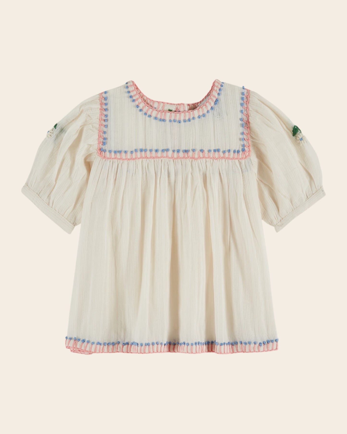 Blouse - Brodé crème