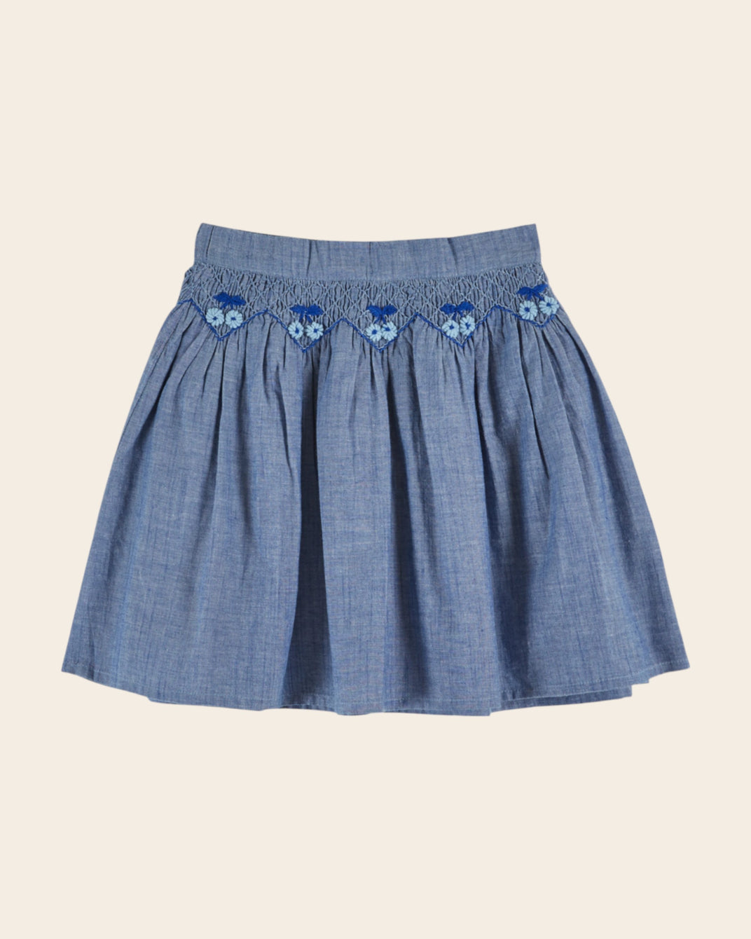 Jupe - Brodé chambray