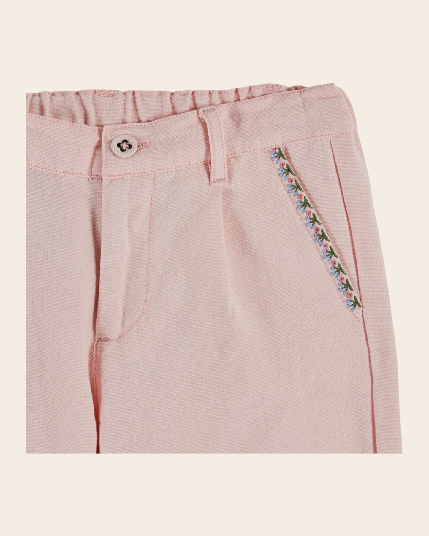 Pantalon - Poches cerises rose
