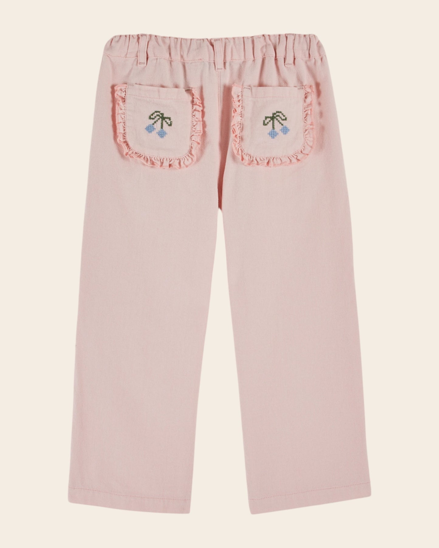 Pantalon - Poches cerises rose