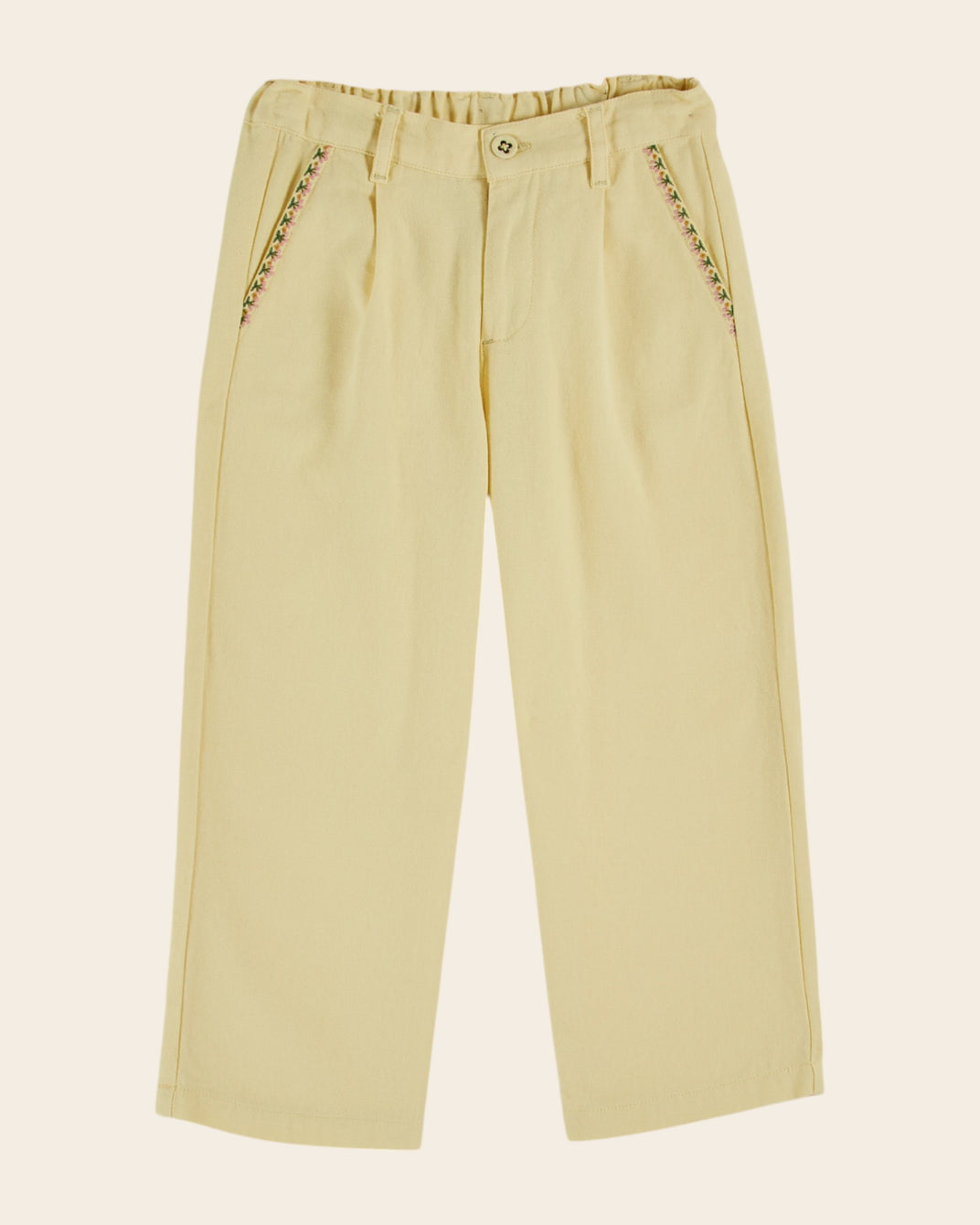 Pantalon - Poches cerises mimosa