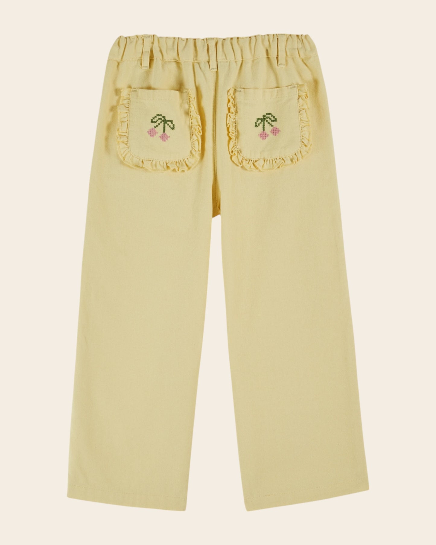 Pantalon - Poches cerises mimosa