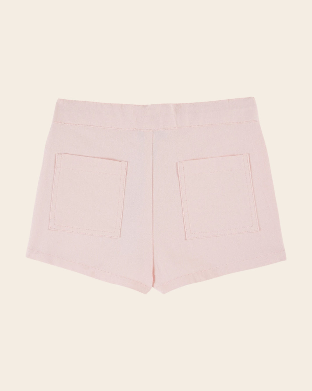 Short - Poches fleurs rose