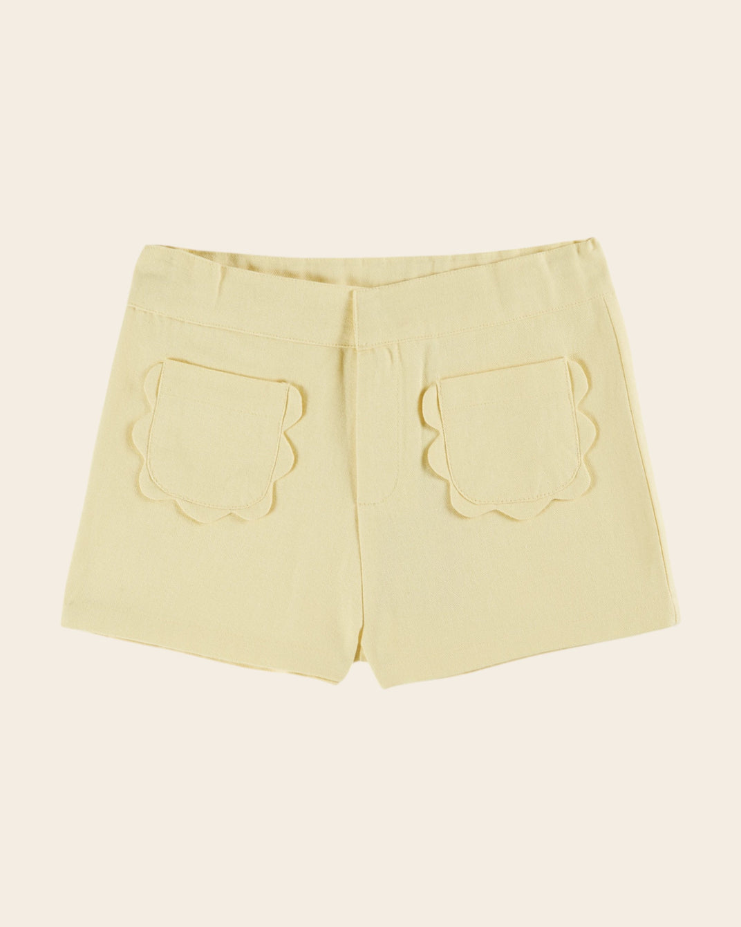Short - Poches fleurs mimosa