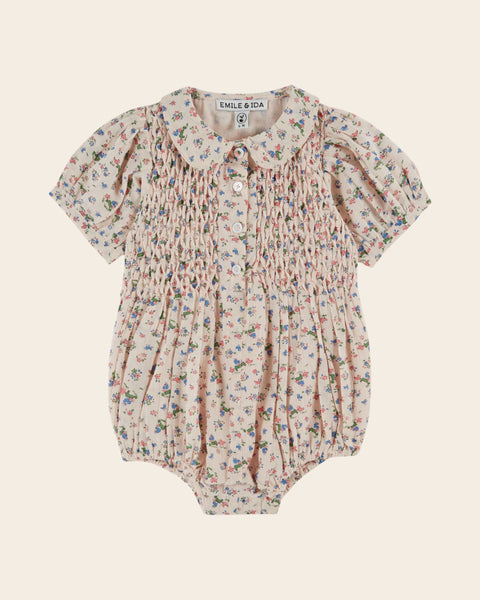 Combibloomer - Smocké à motifs rose