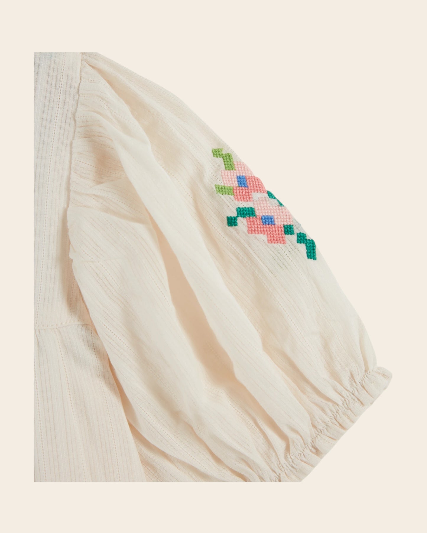 Robe - Brodé crème