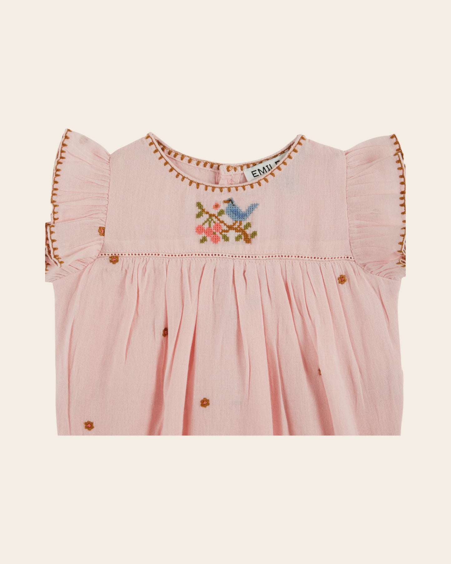 Combibloomer - Brodé fleurs rose