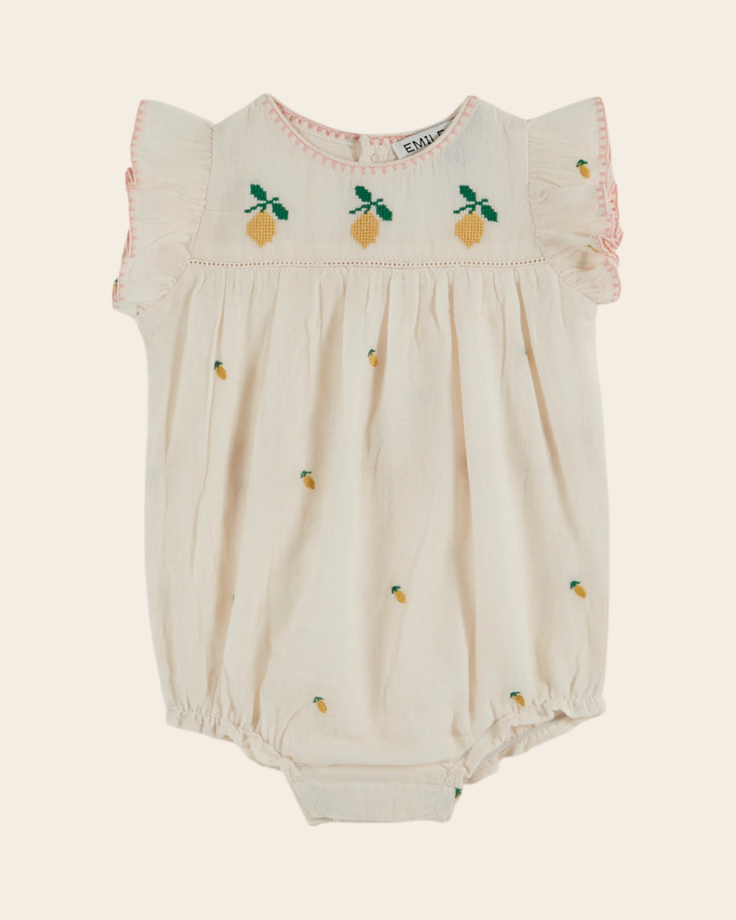 Combibloomer - Brodé citrons crème