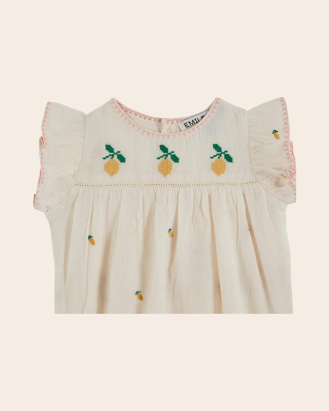 Combibloomer - Brodé citrons crème