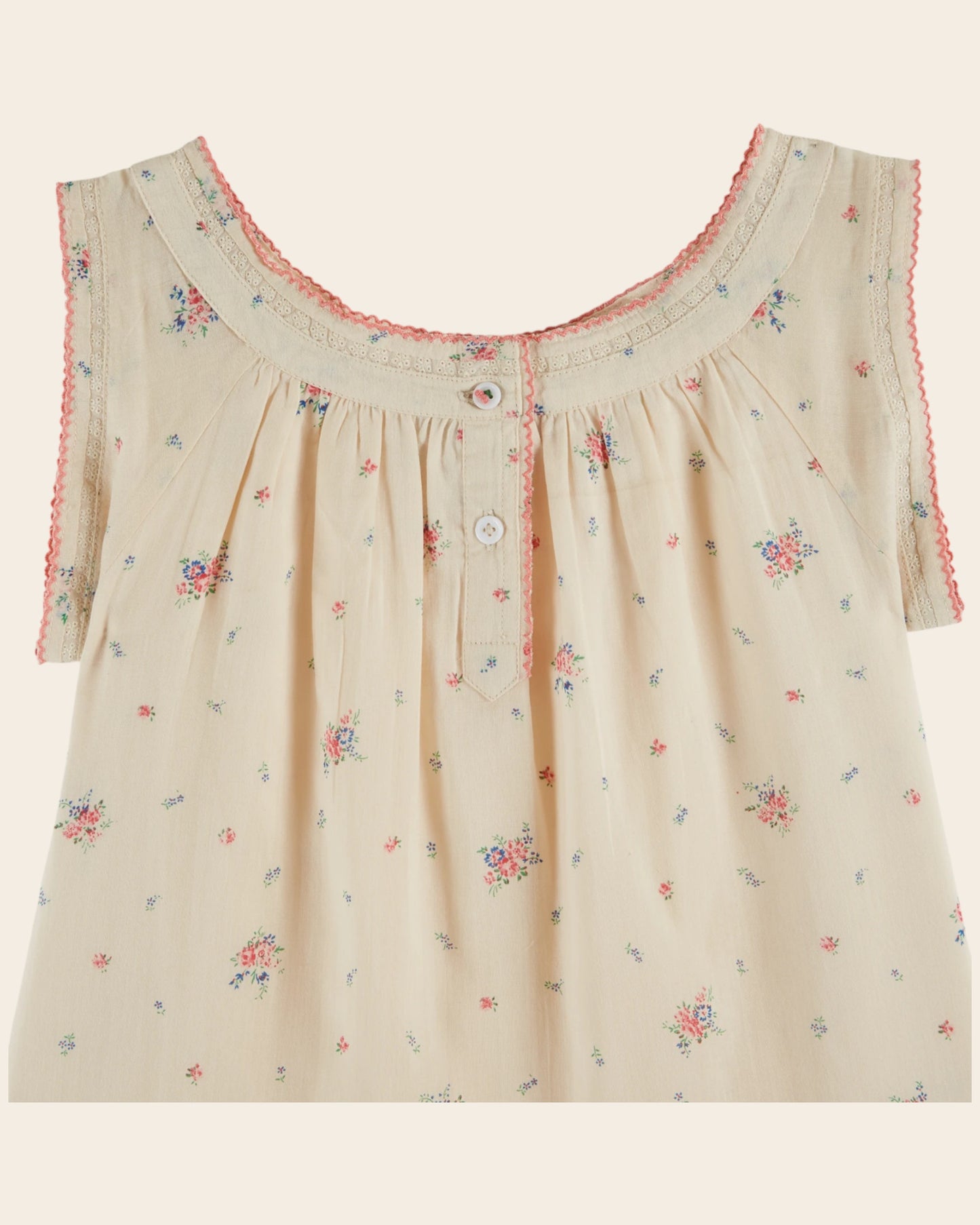 Robe - Fleuri écru