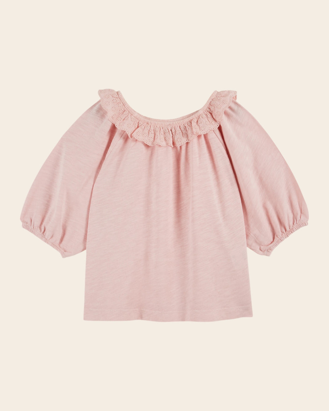 T-shirt - Colerette rose