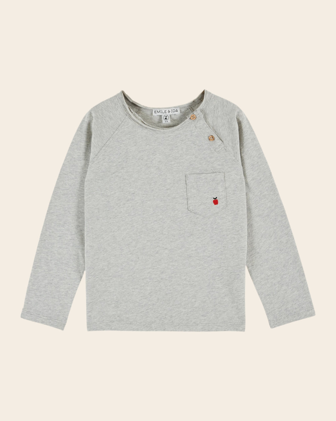 T-shirt - Marinière gris chiné