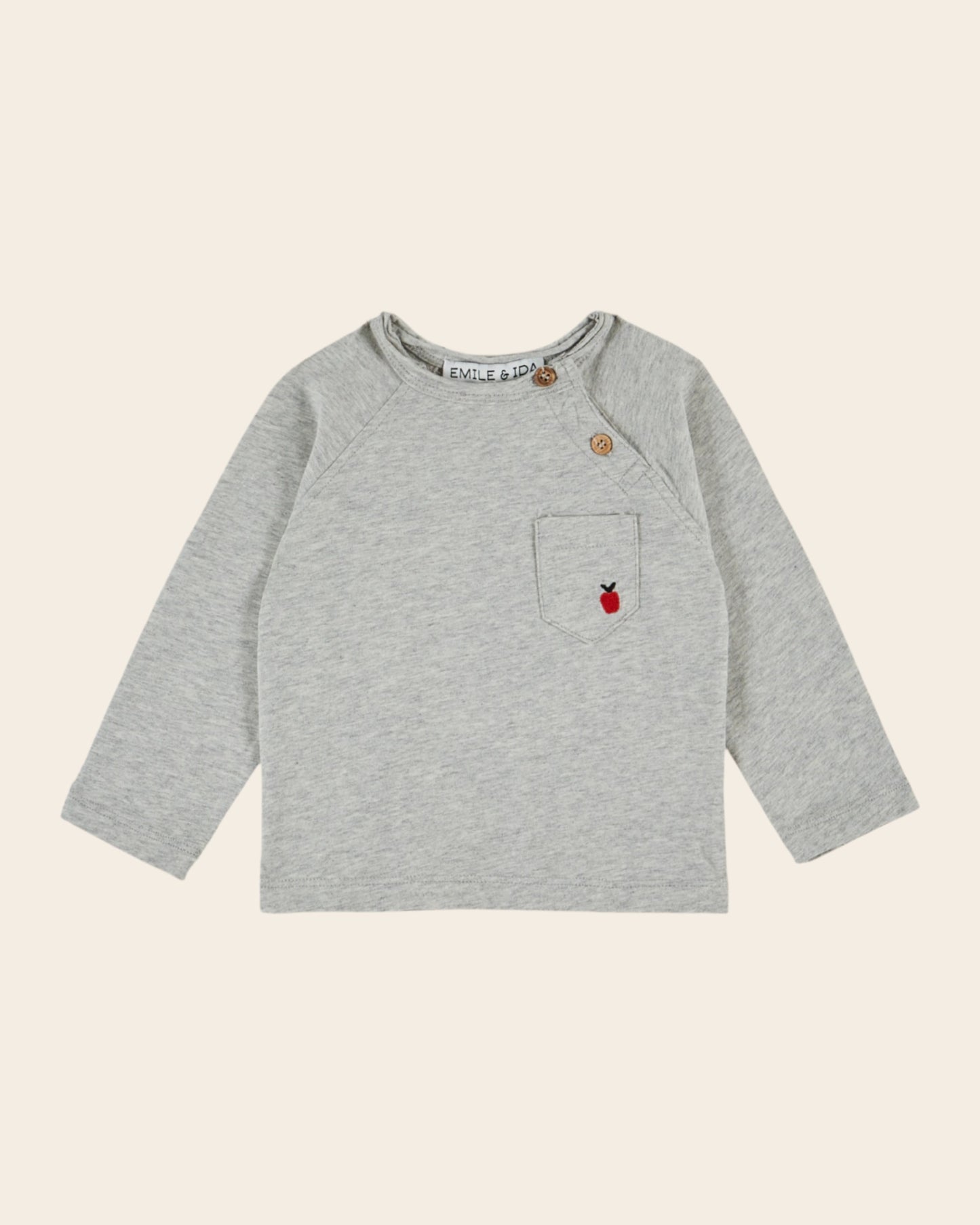 T-shirt - Marinière gris chiné