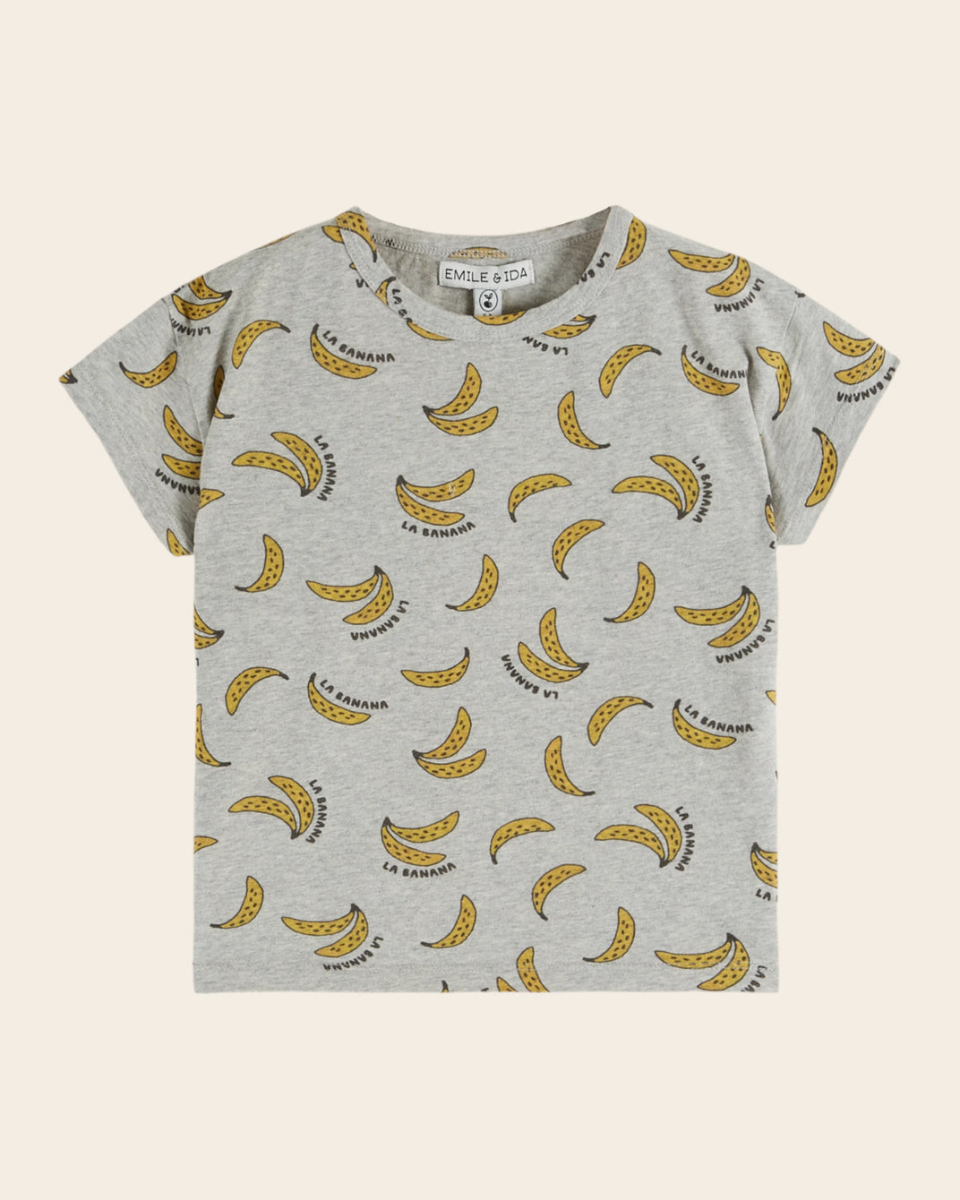 T-shirt - Banane gris chiné