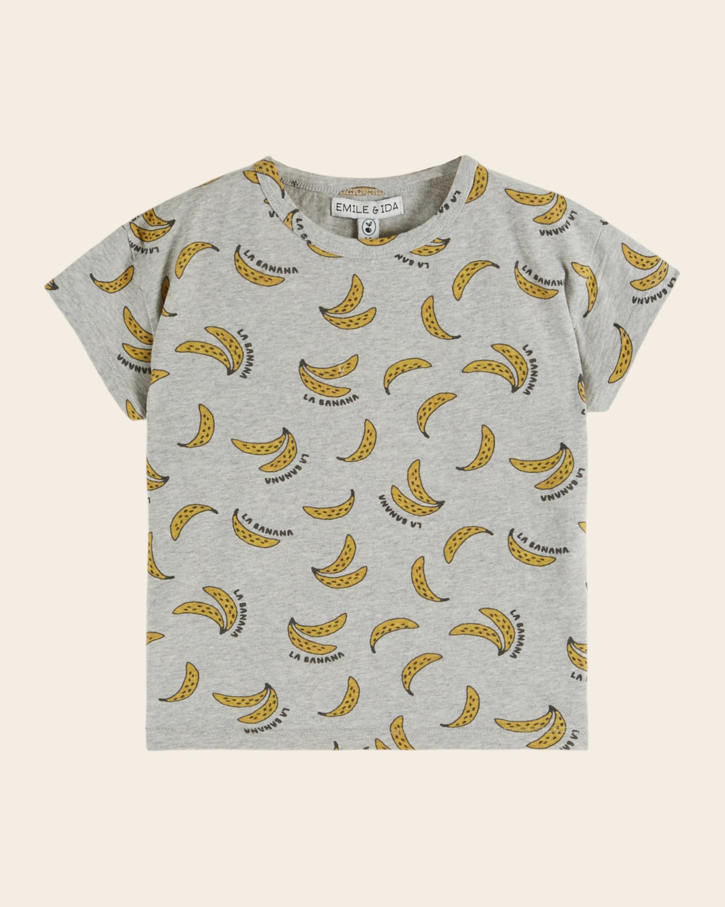 T-shirt - Banane gris chiné