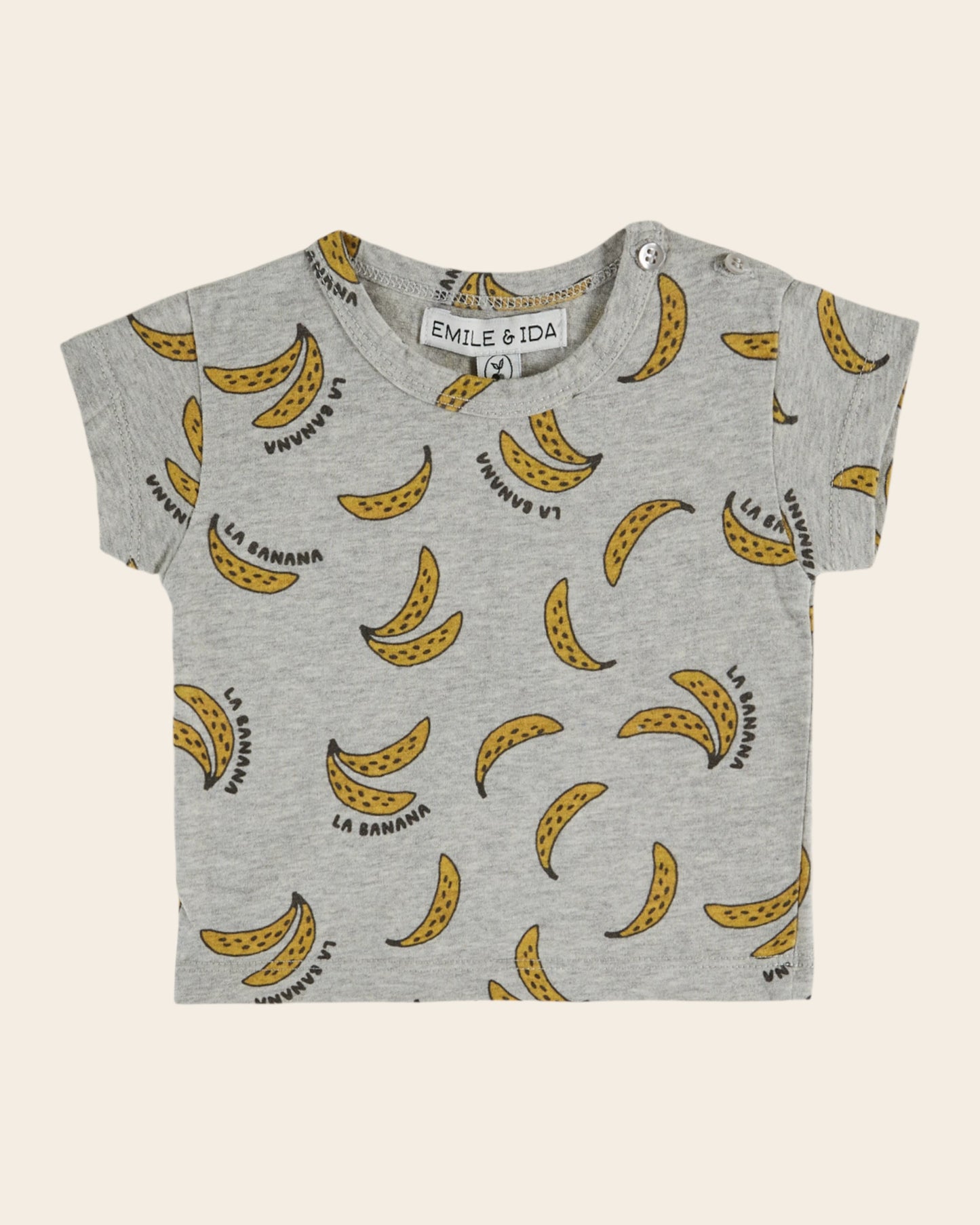 T-shirt - Banane gris chiné
