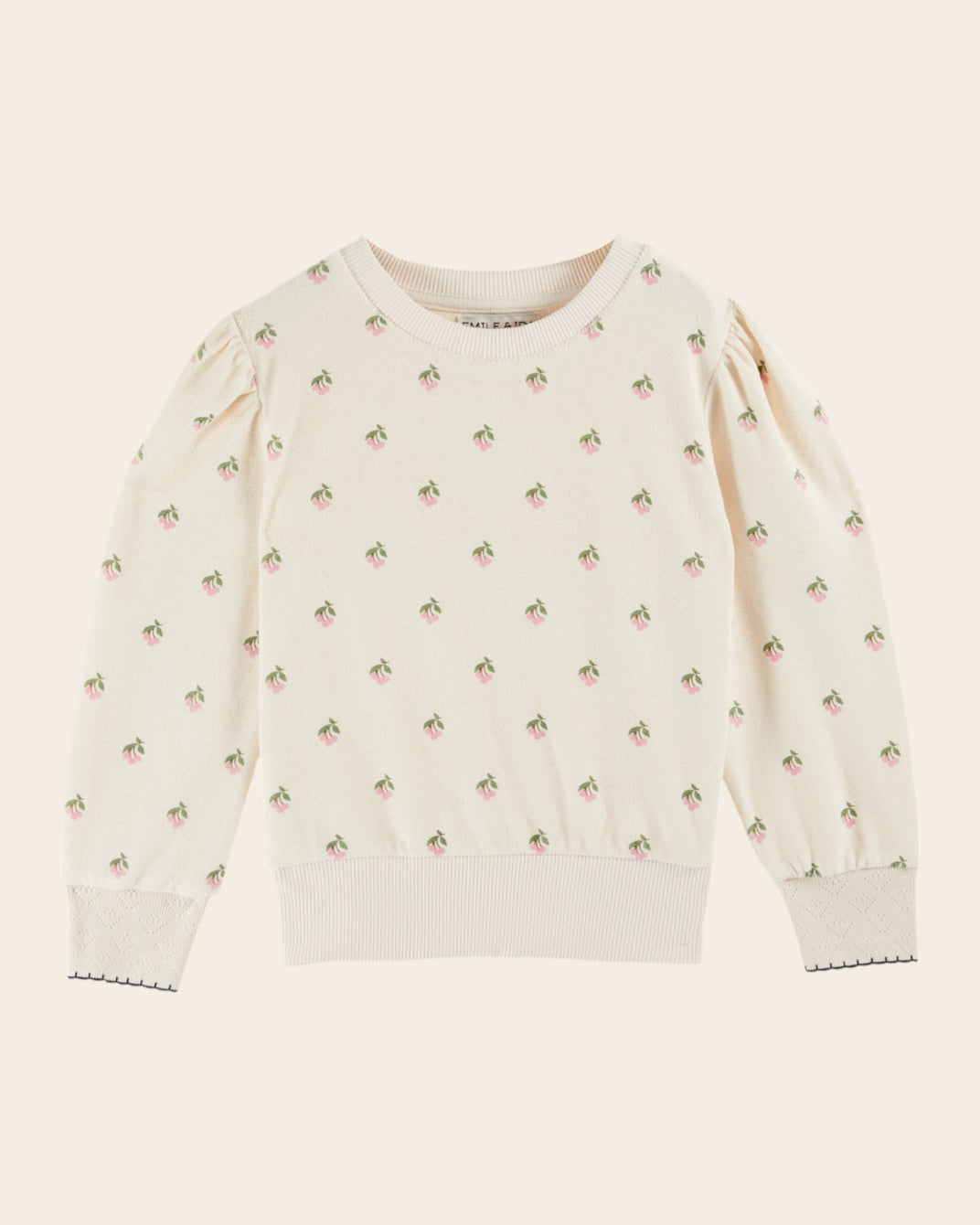 Sweat - Éponge cerisette crème