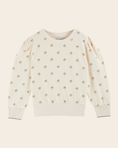 Sweat - Éponge cerisette crème