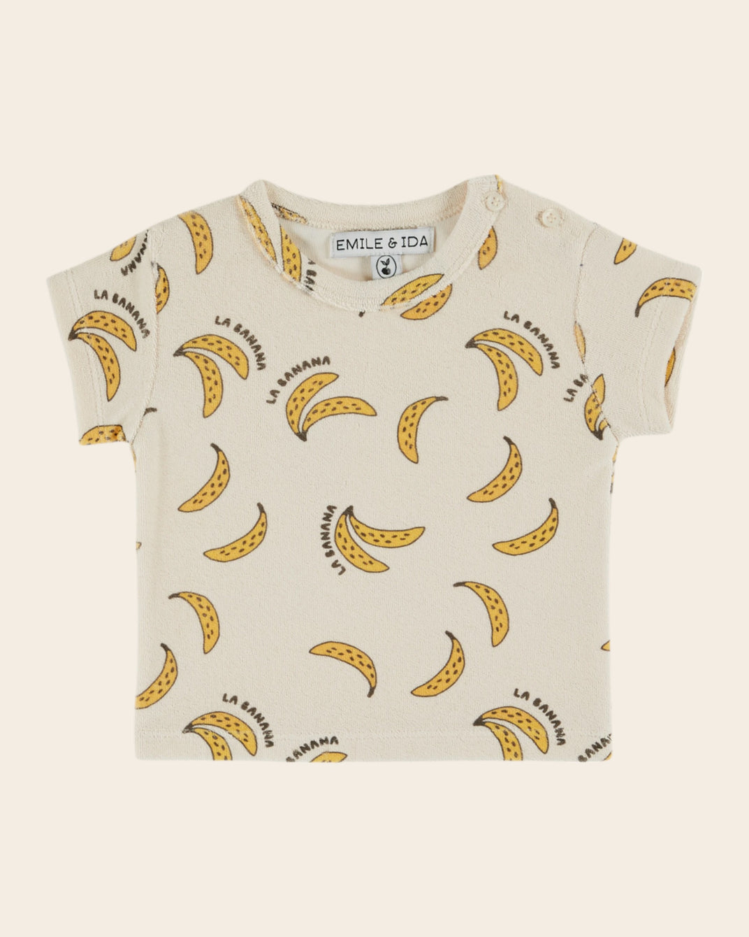 T-shirt - Éponge banane crème