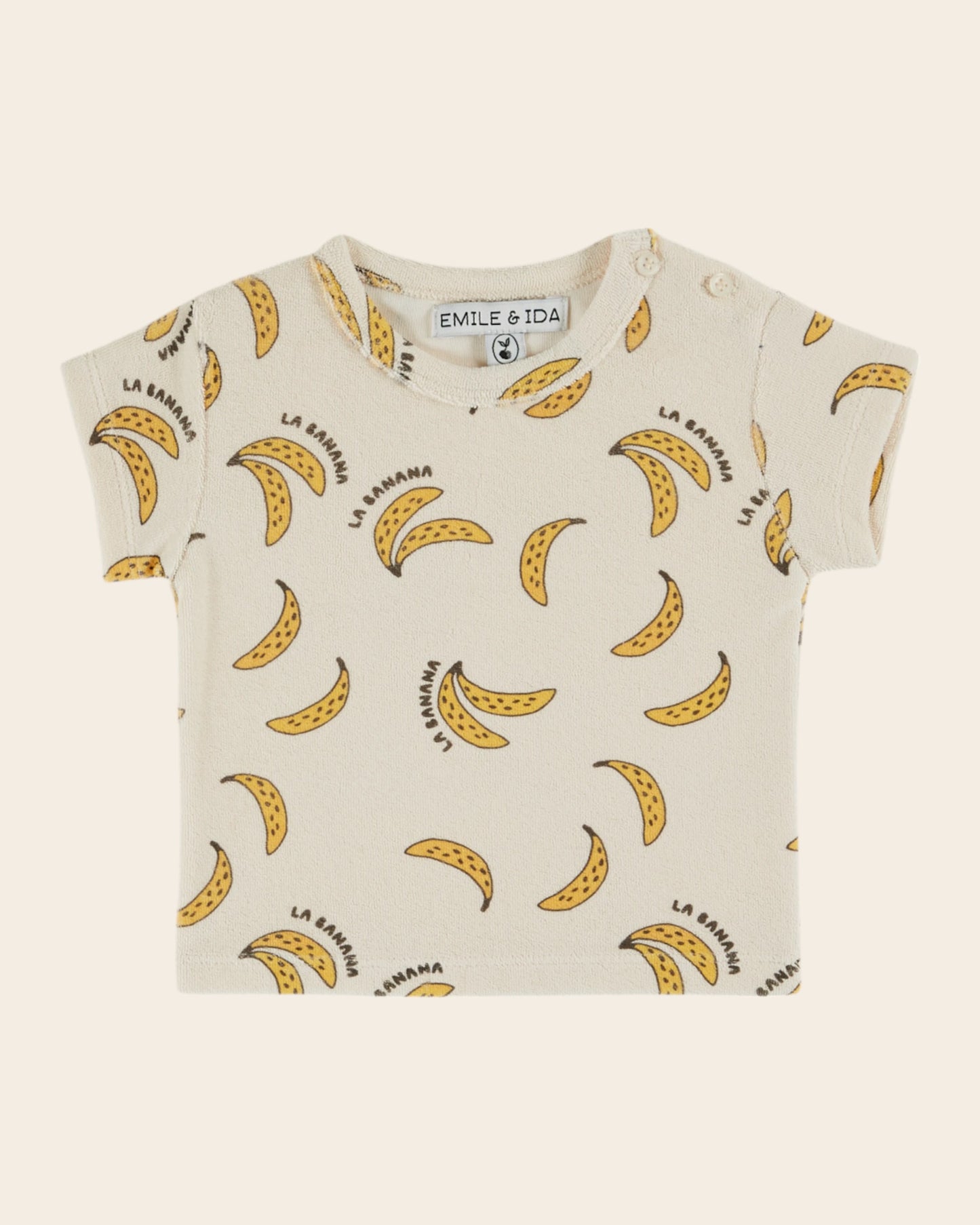 T-shirt - Éponge banane crème