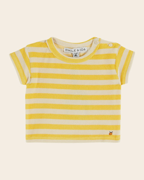 T-shirt - Éponge rayure mimosa