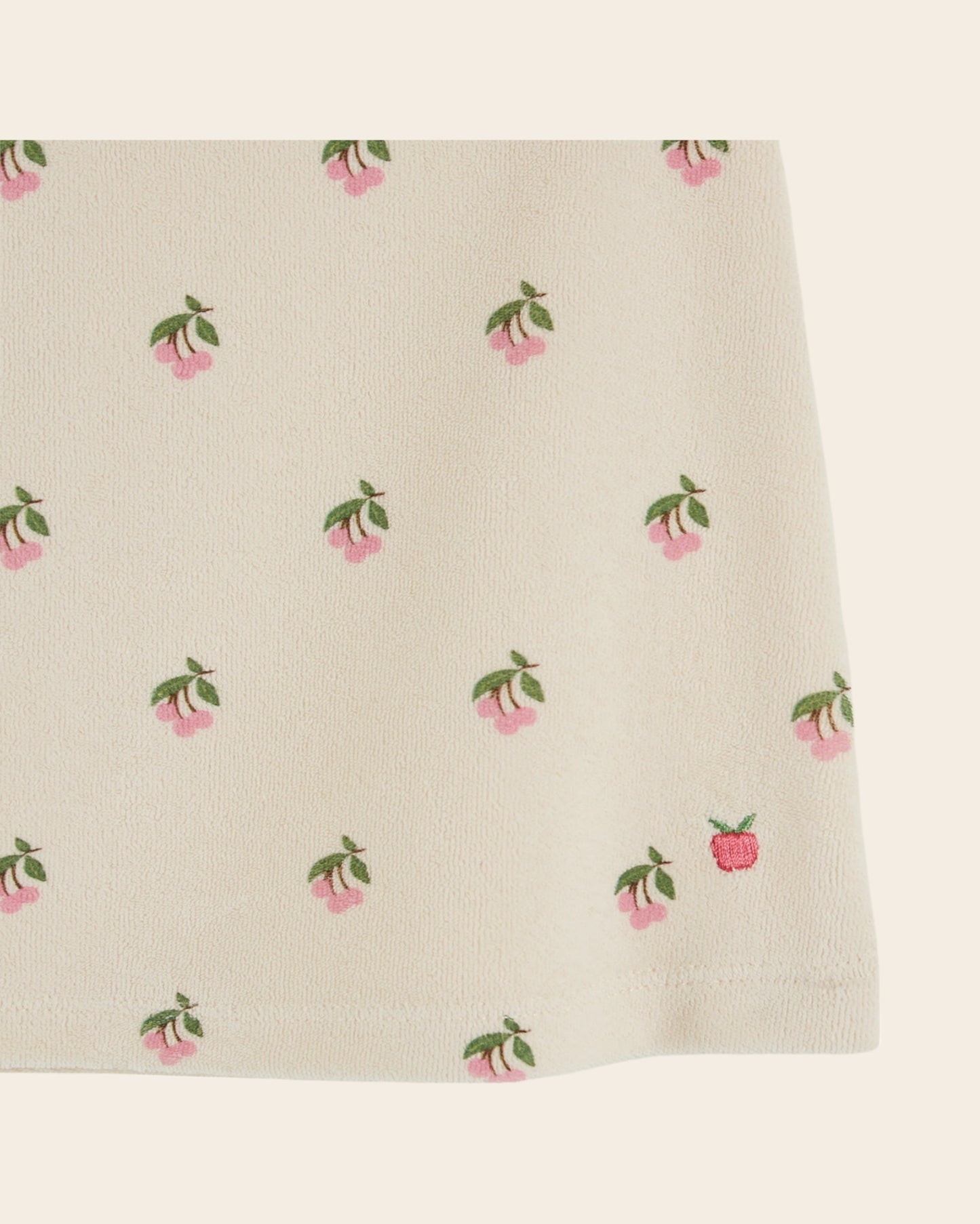 Robe bébé - Éponge cerisette crème
