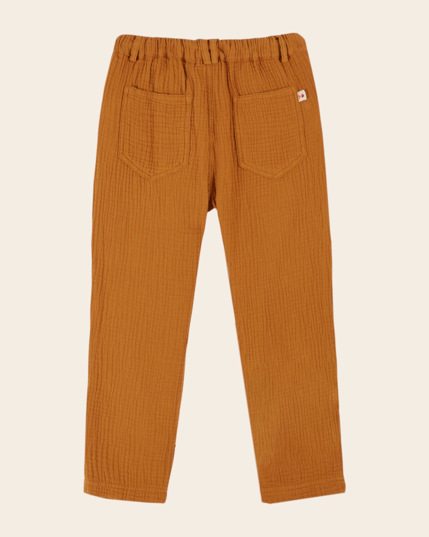 Pantalon - Gaze de coton moka