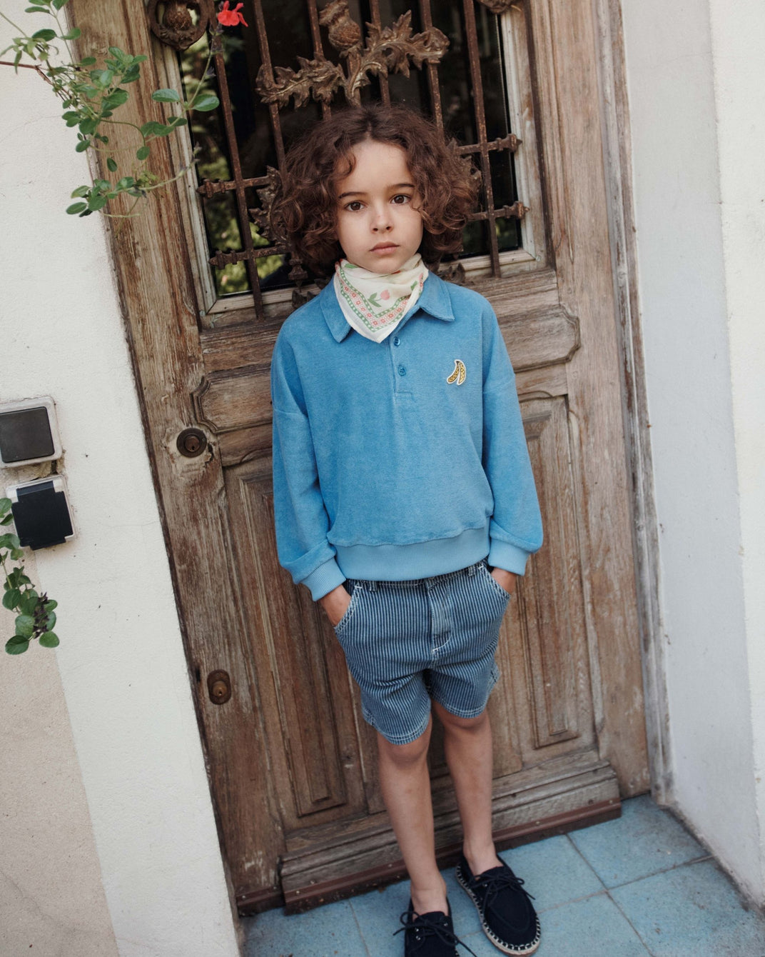 Bermuda - Rayures denim