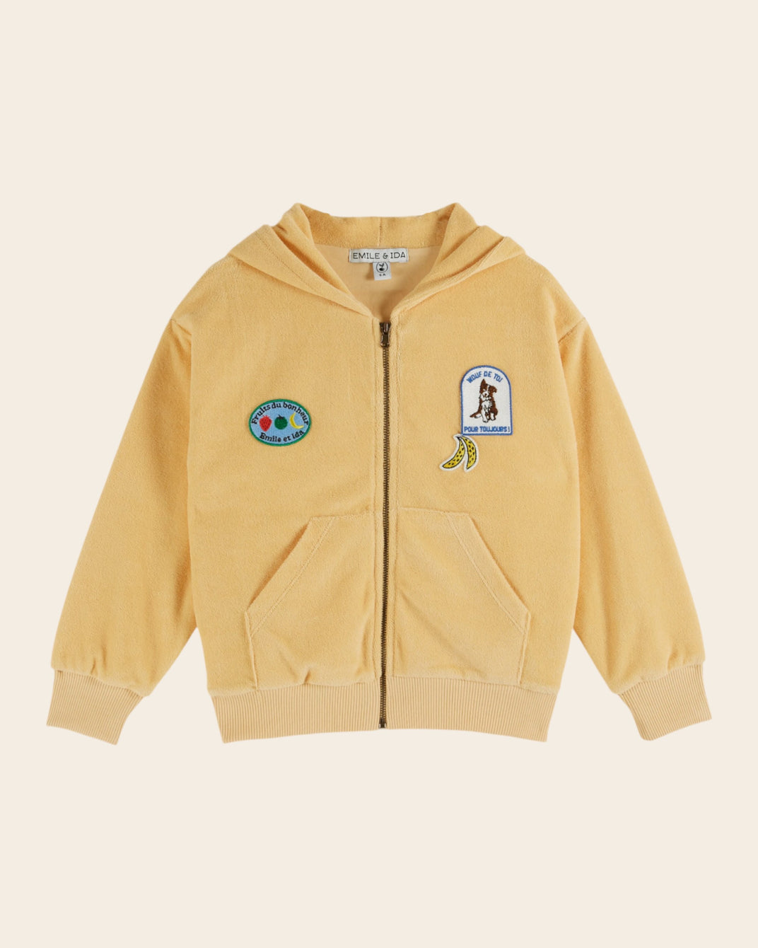 Sweat à capuche - Jaune