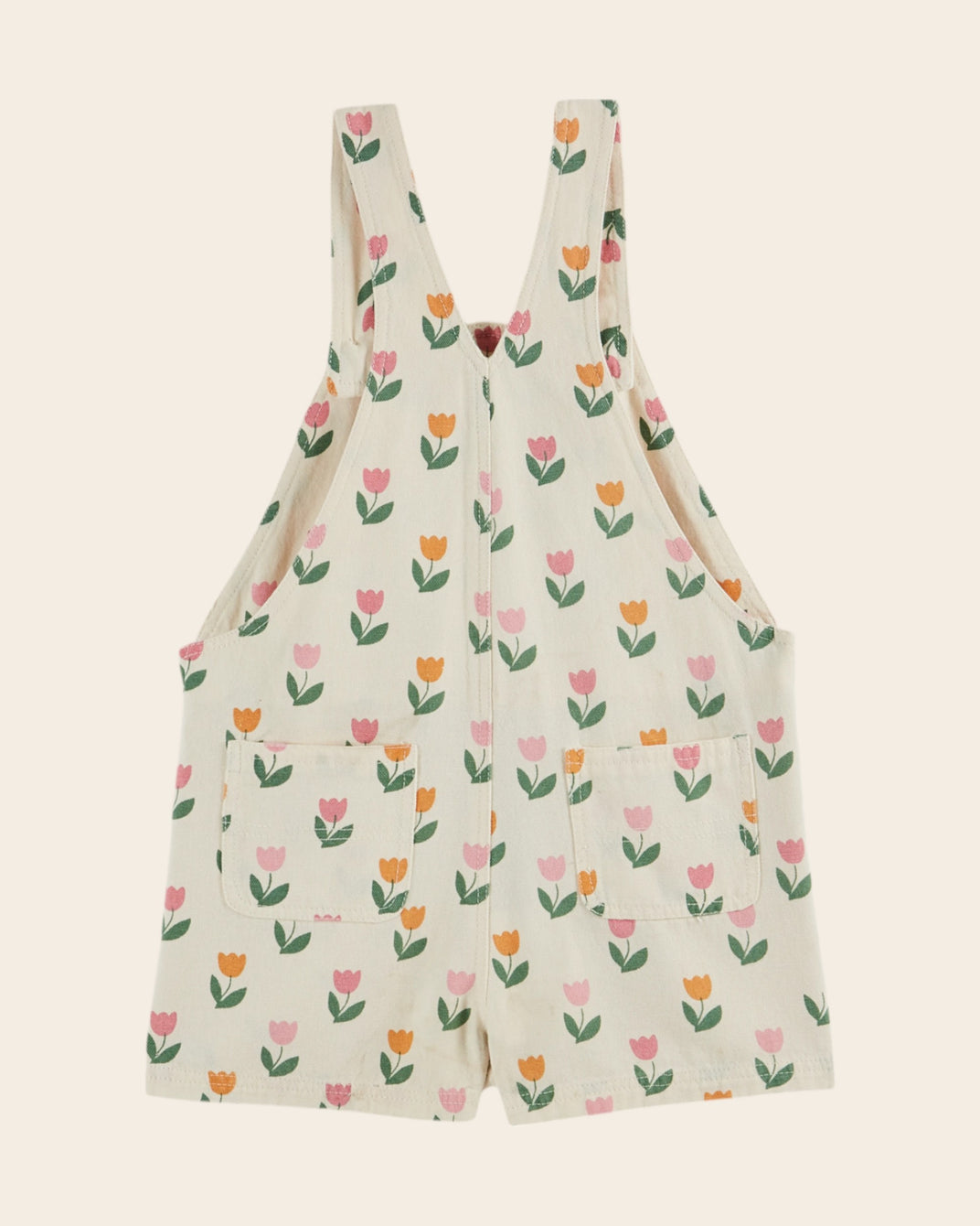 Salopette - Tulipes crème