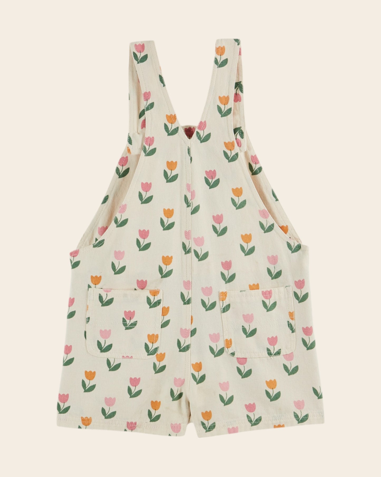 Salopette - Tulipes crème