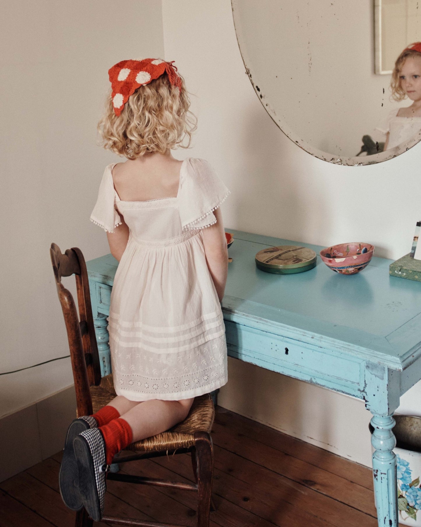 Robe - Broderie anglaise crème