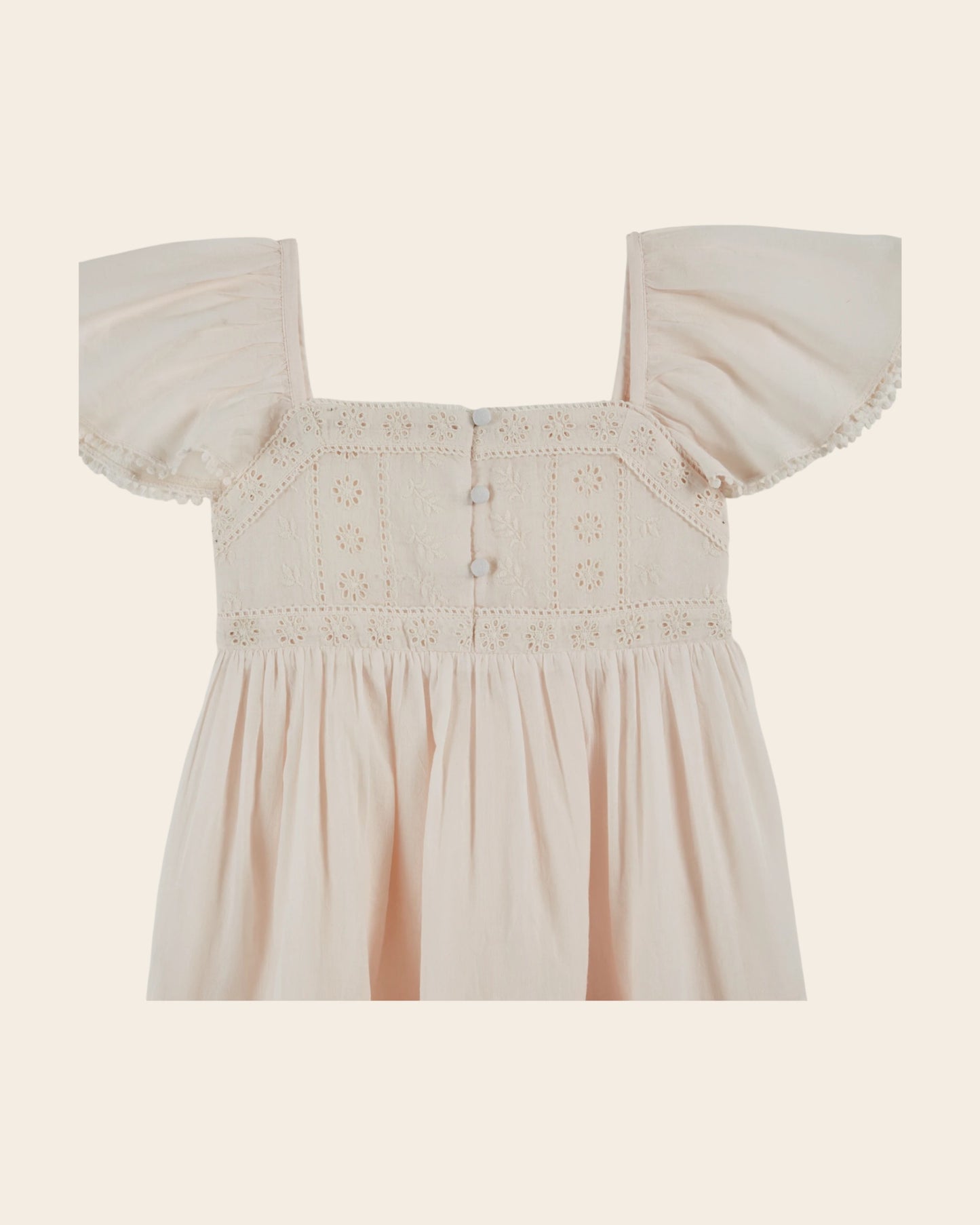 Robe - Broderie anglaise crème