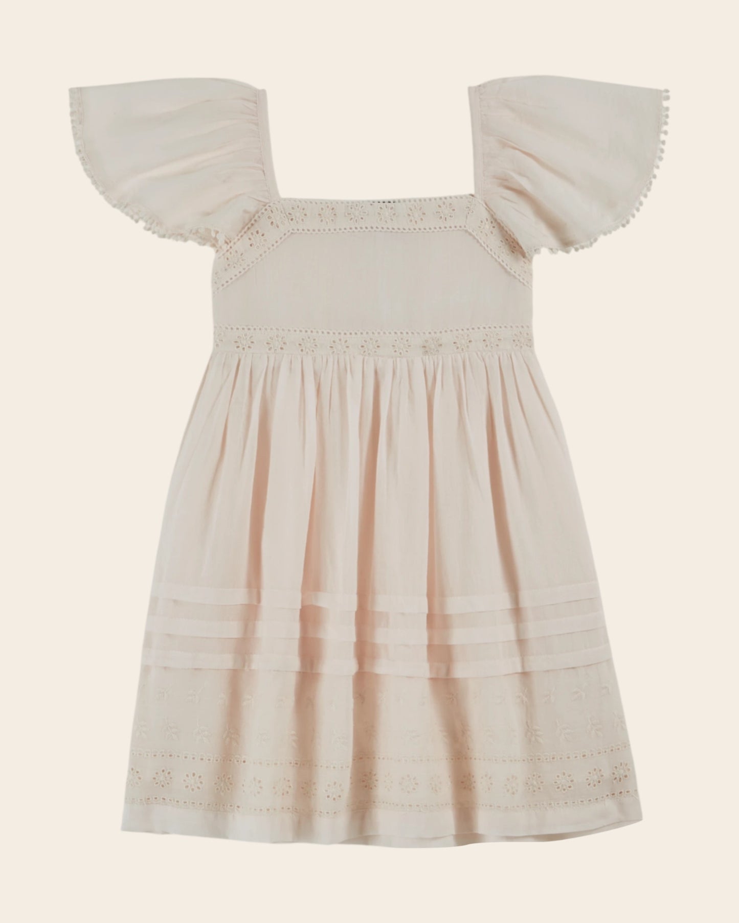 Robe - Broderie anglaise crème
