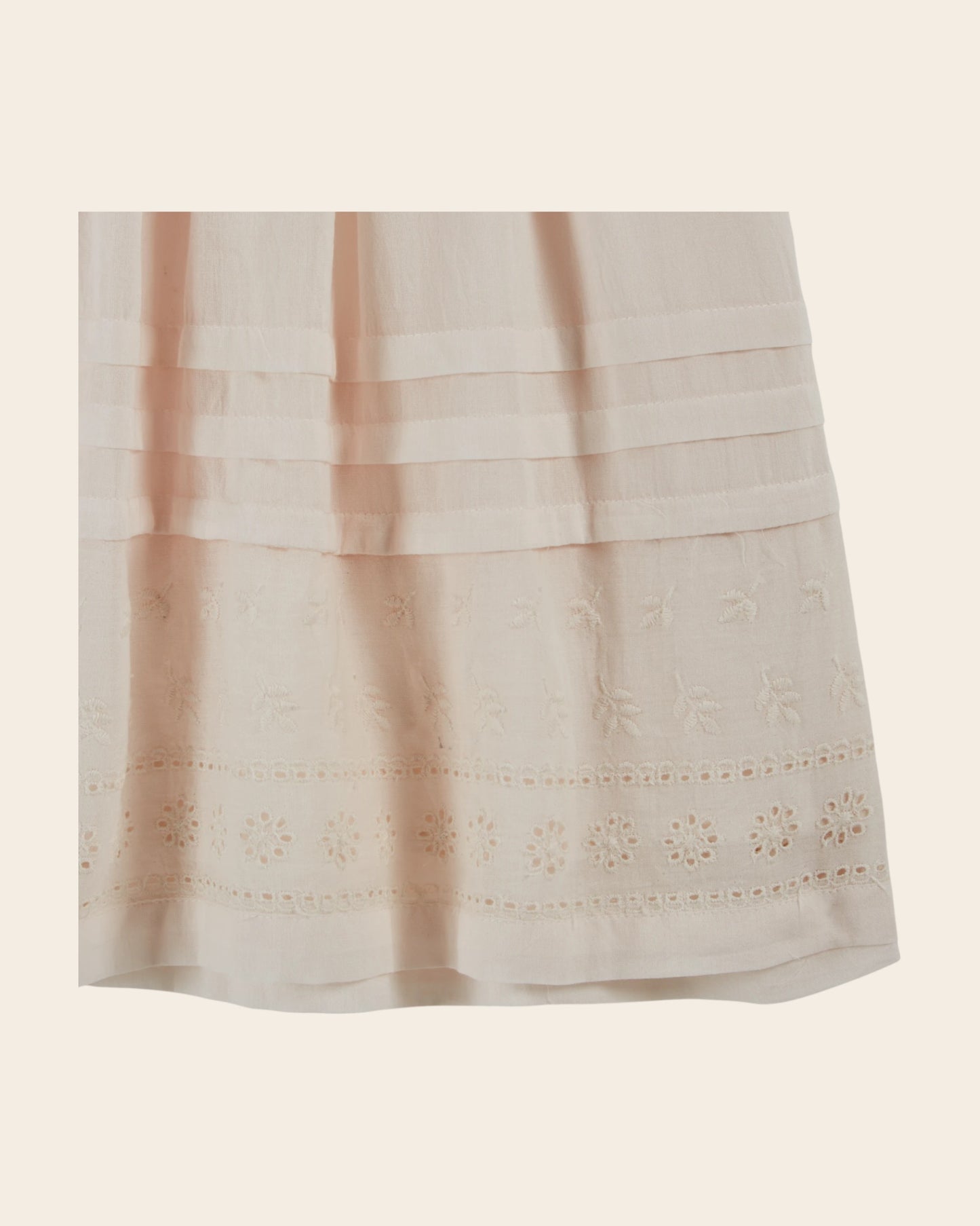Robe - Broderie anglaise crème