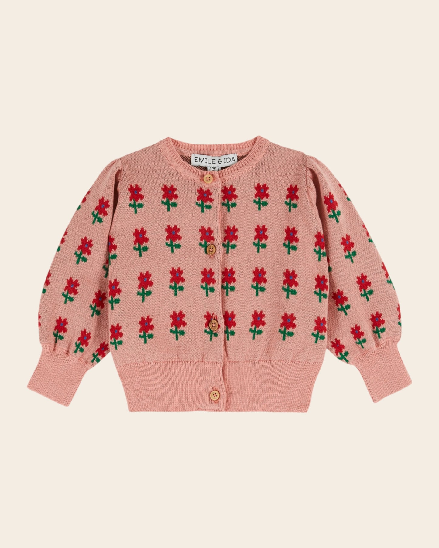 Cardigan - Jacquard fleurs blossom
