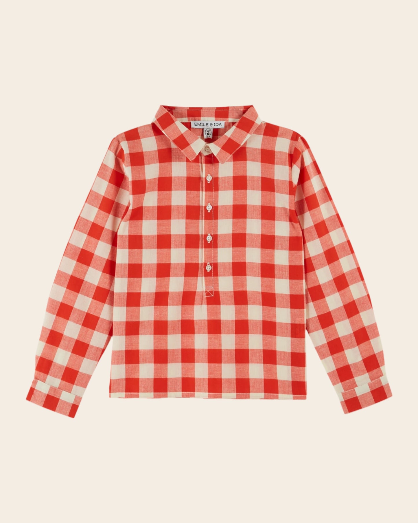 Kurta - Vichy rouge