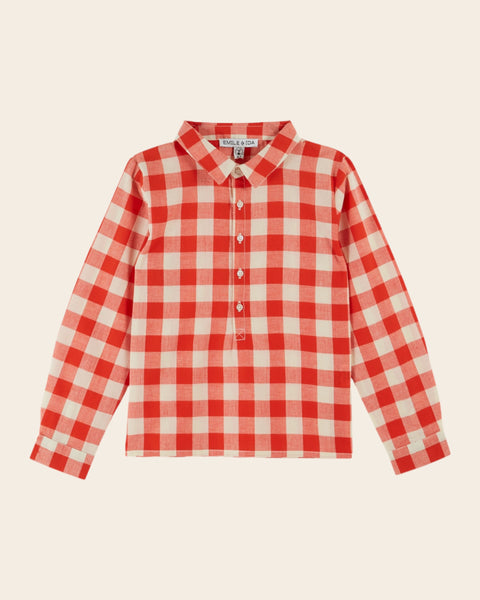 Kurta - Vichy rouge