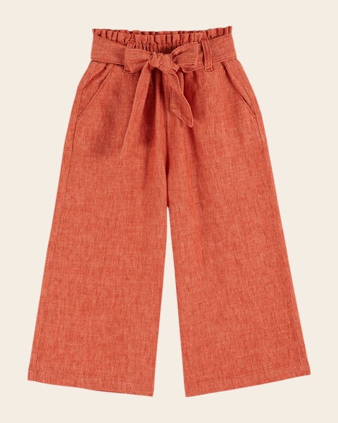 Pantalon - Noué rouge chiné