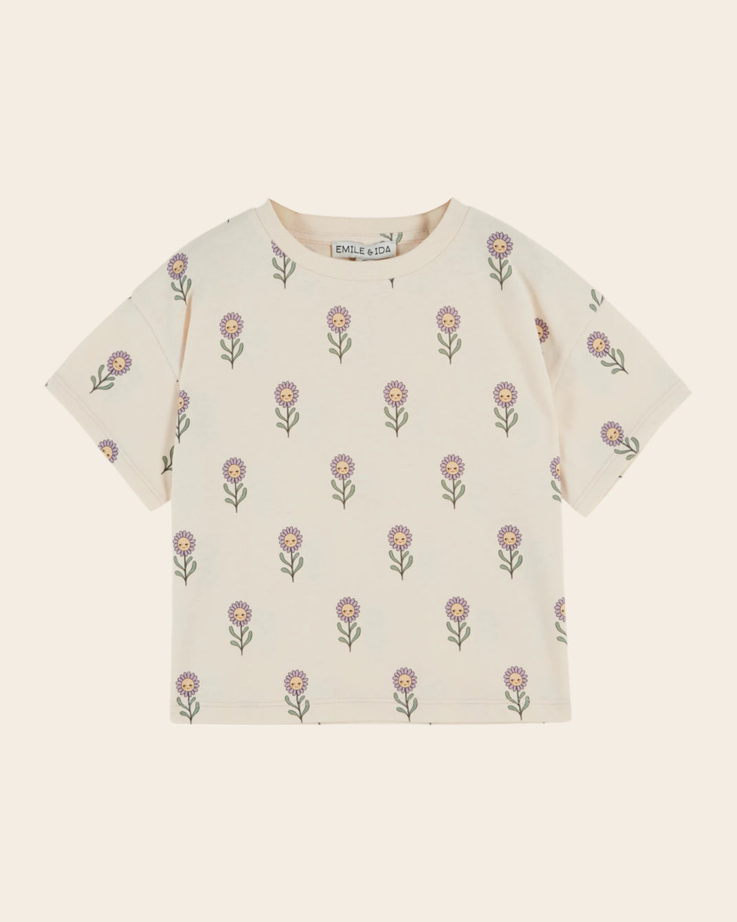 T-shirt - Marguerites crème