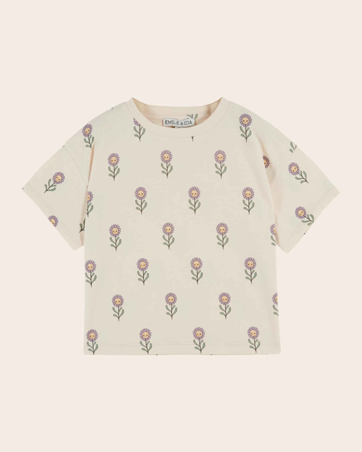 T-shirt - Marguerites crème