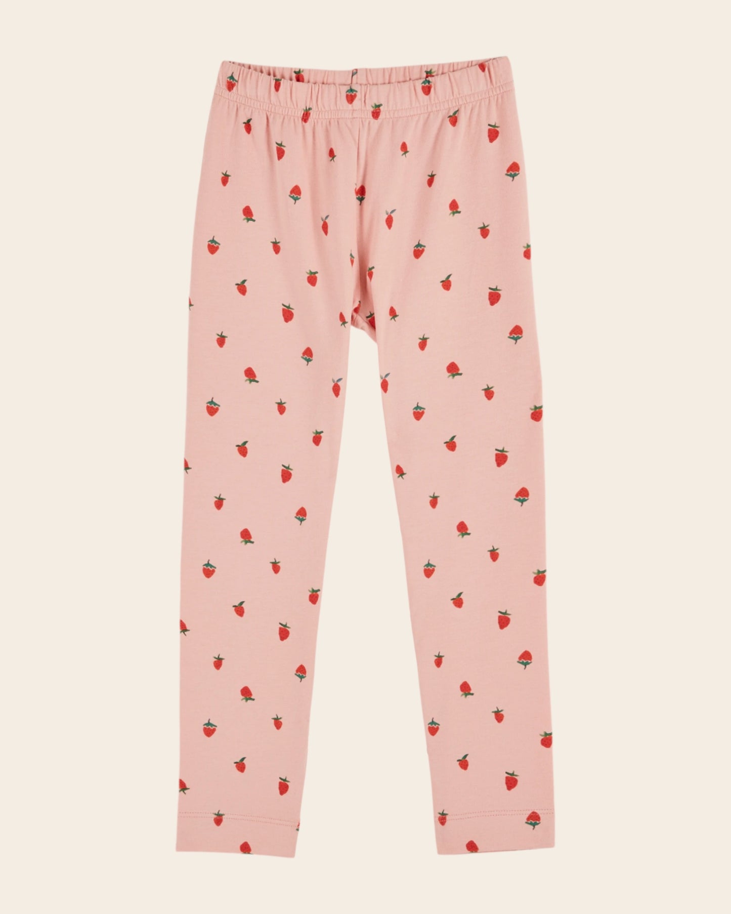 Legging - Fraises rose