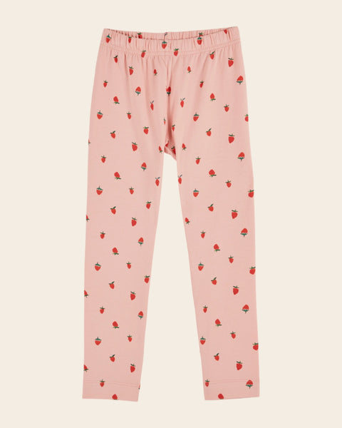 Legging - Fraises rose