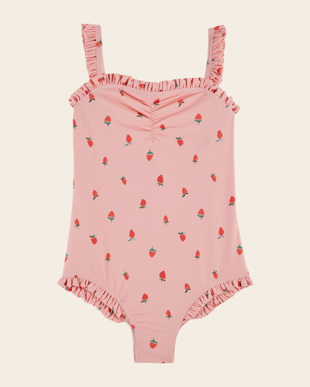 Maillot de bain - Une pièce fraises rose