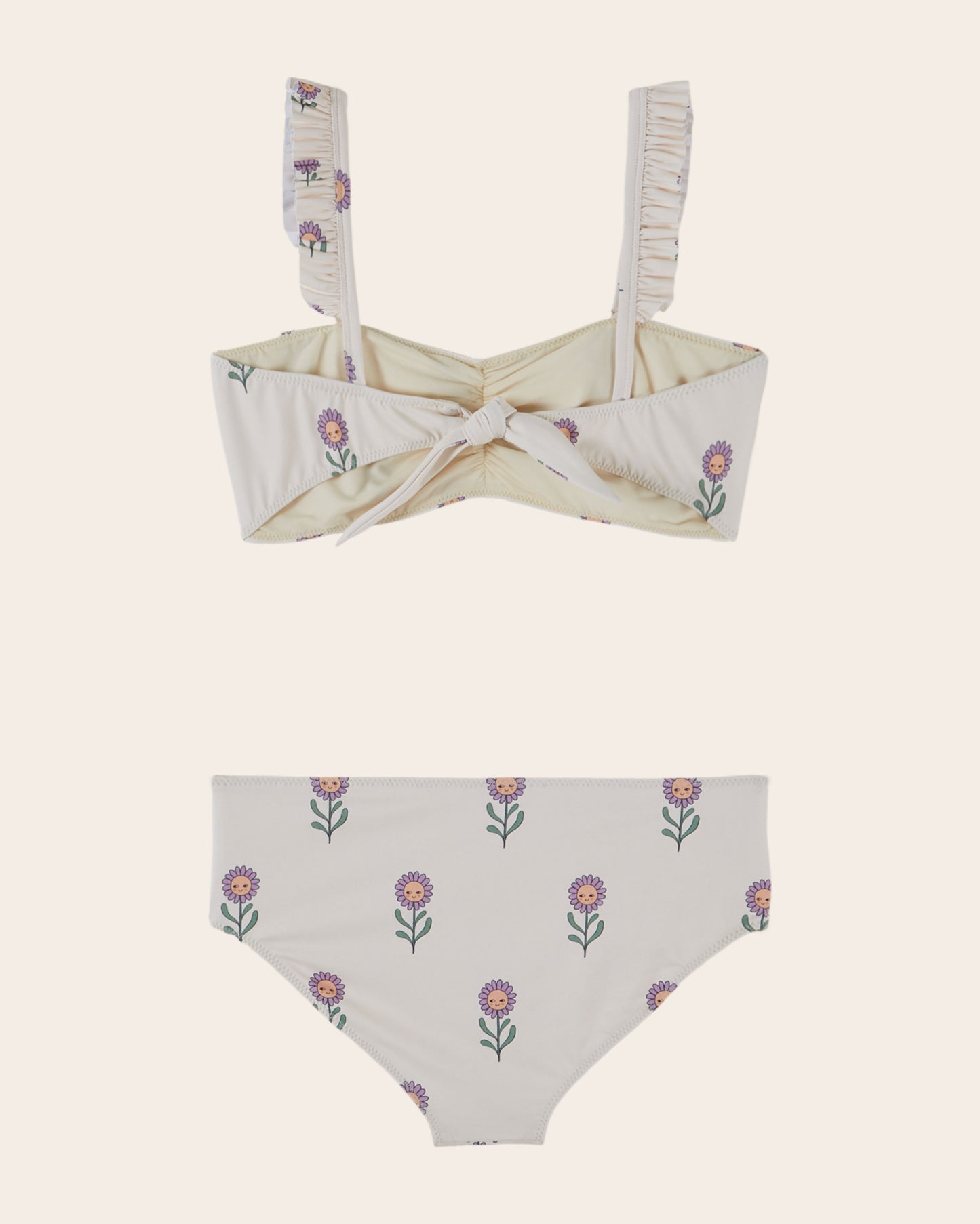 Maillot de bain - Deux pièces marguerites crème