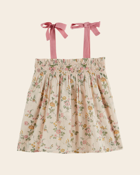 Top - Smocké brodé rosier