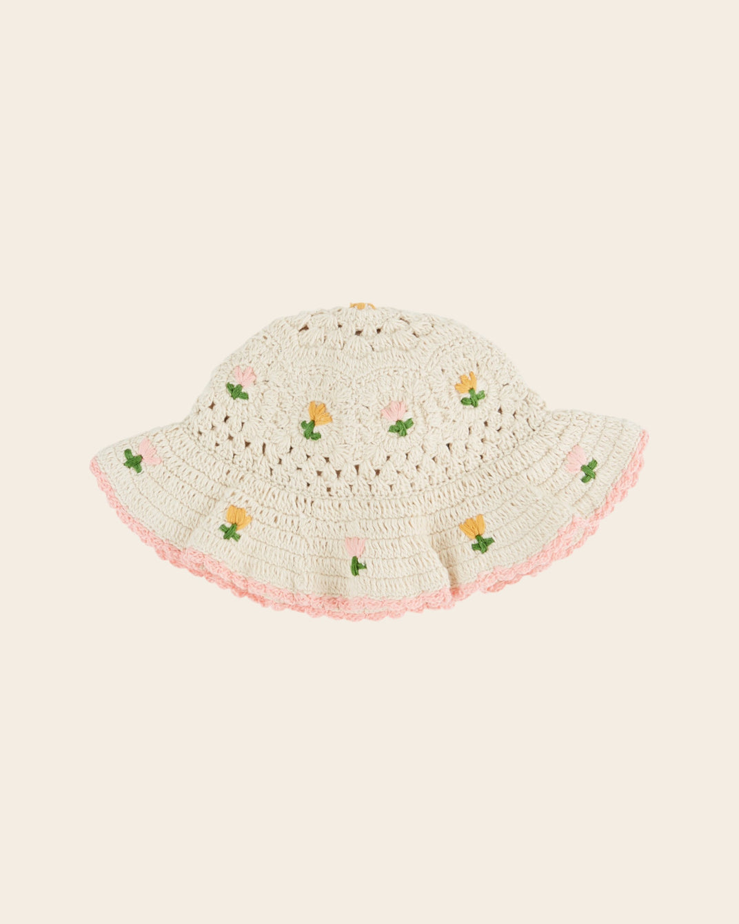 Bob - Crochet tulipes écru