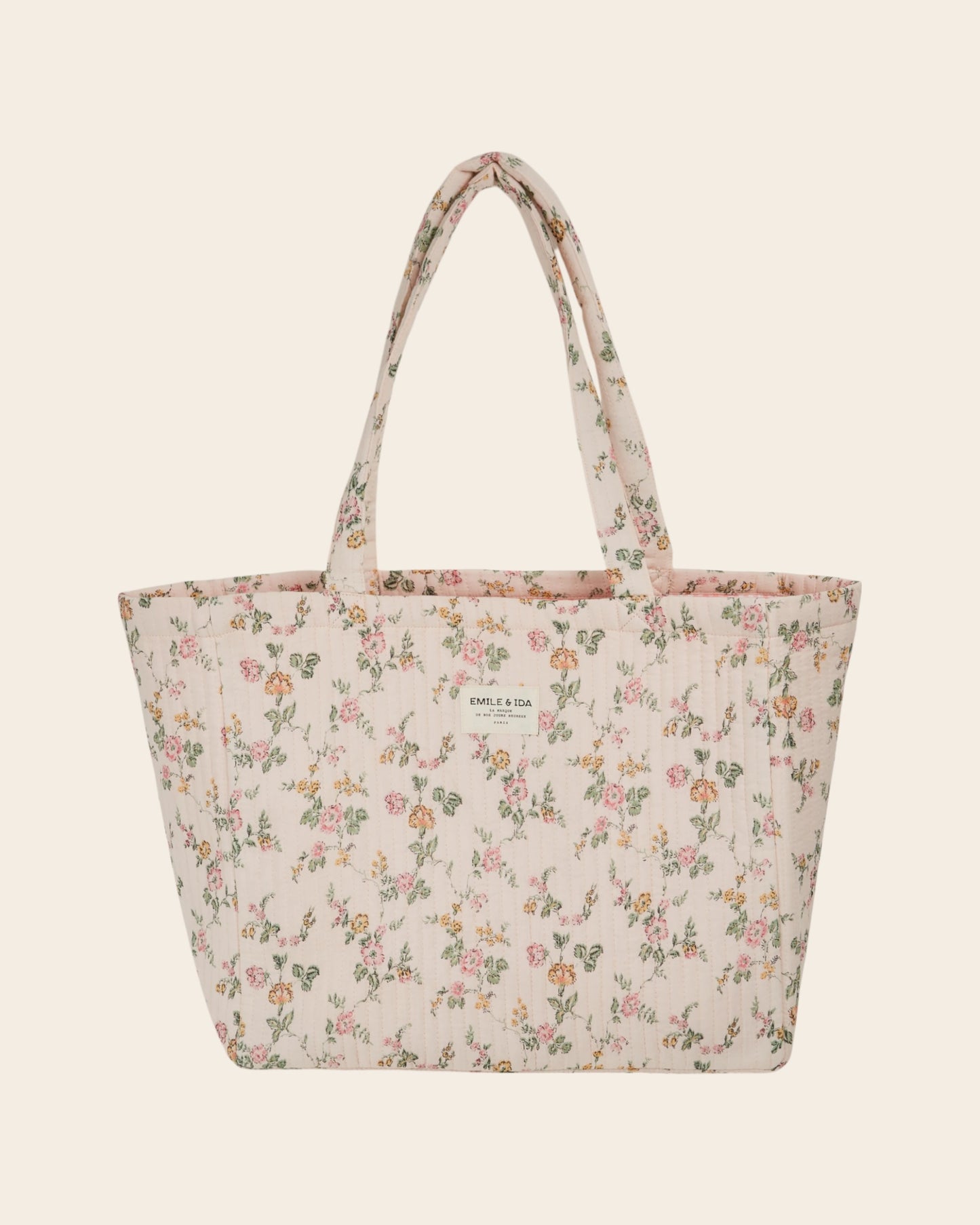 Cabas - Quilté fleuri rosier