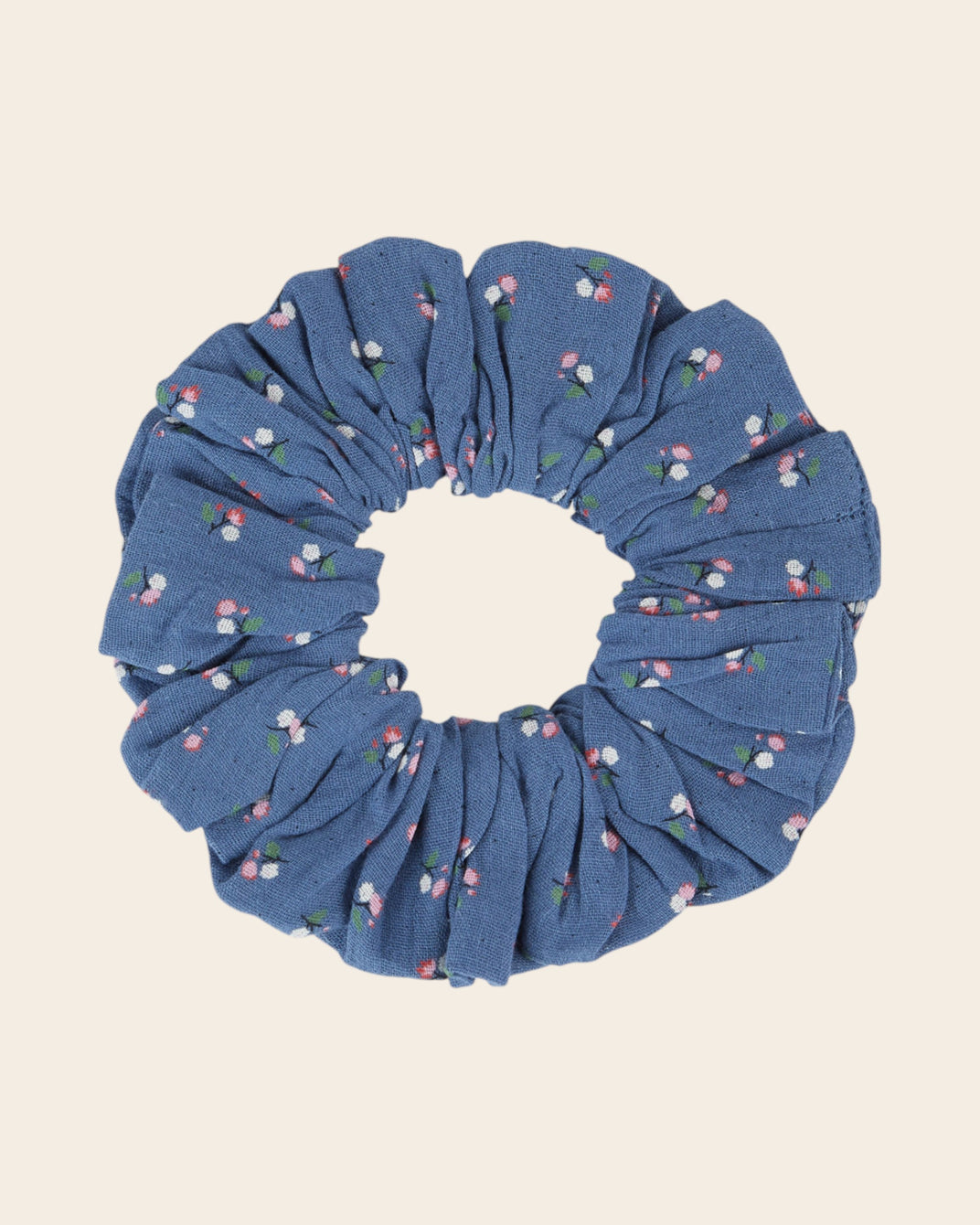 Chouchou - Mini fleurs bleu