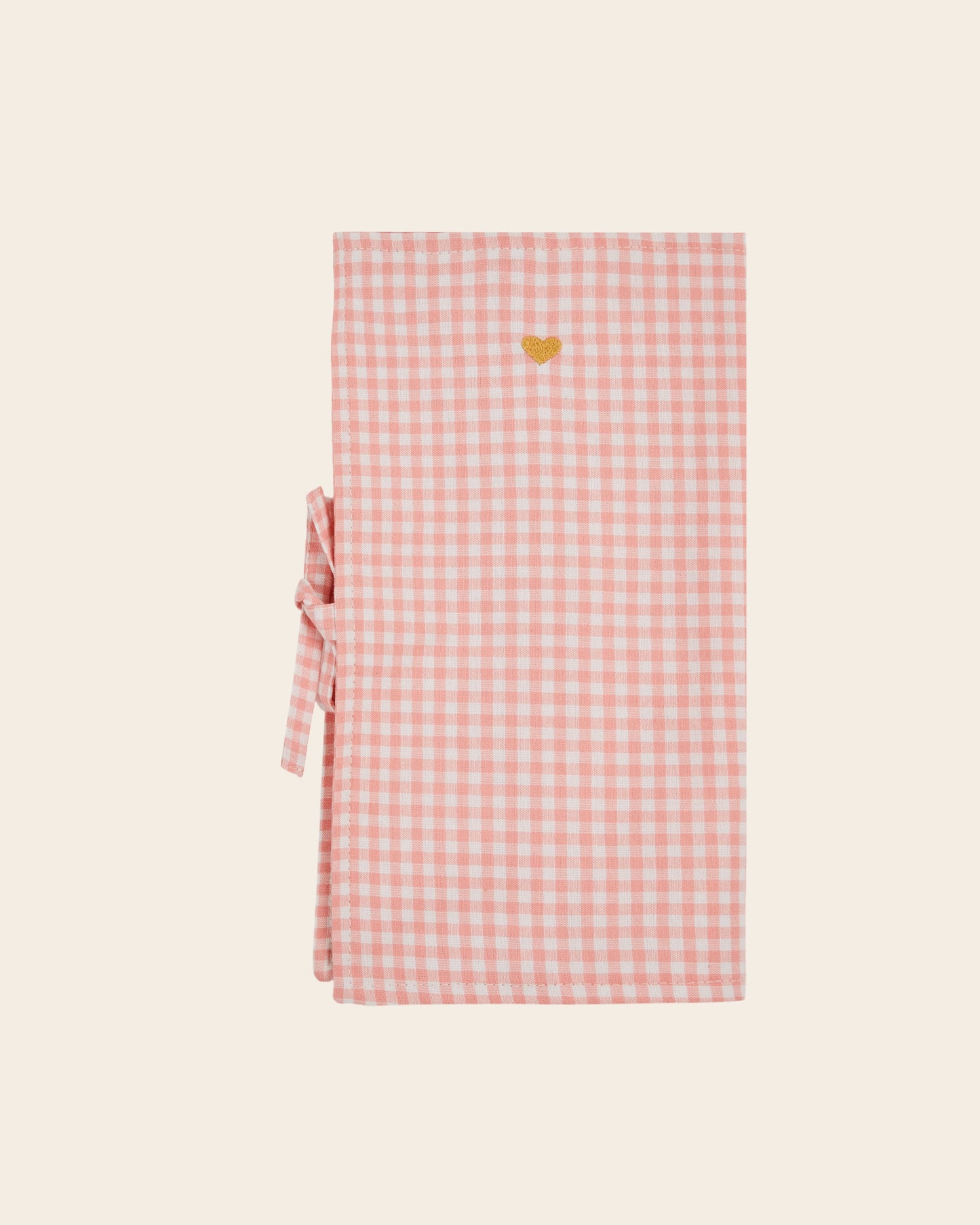Couvre livret - Vichy rose